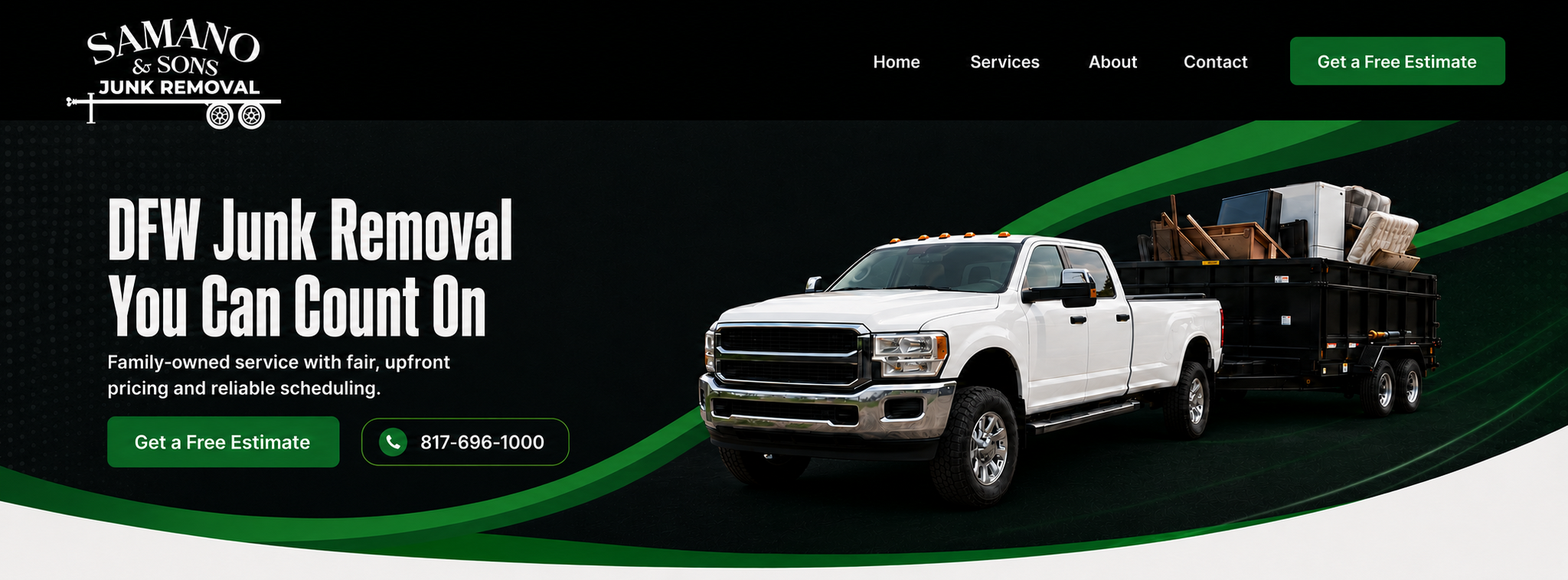 Samano & Sons Junk Removal — DFW junk removal you can count on